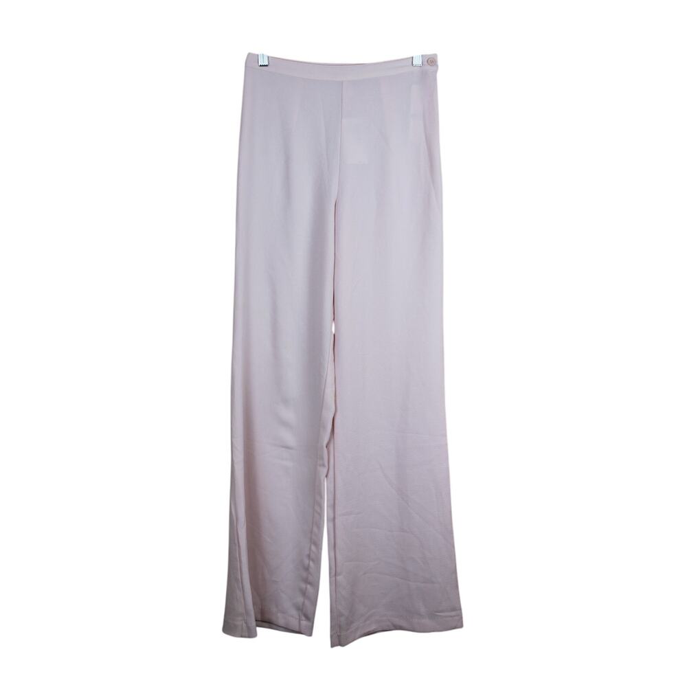 NWT American Apparel Warehouse Pink Crepe Charlie Leg‎ High Waisted Pants Size S